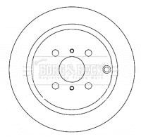 Borg beck brake disc - beck, (pair)