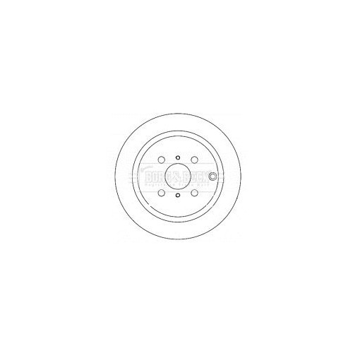 Borg beck brake disc - borg, bbd4364
